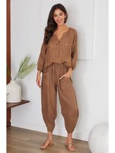 Load image into Gallery viewer, 4468 LINEN HAREM PANT
