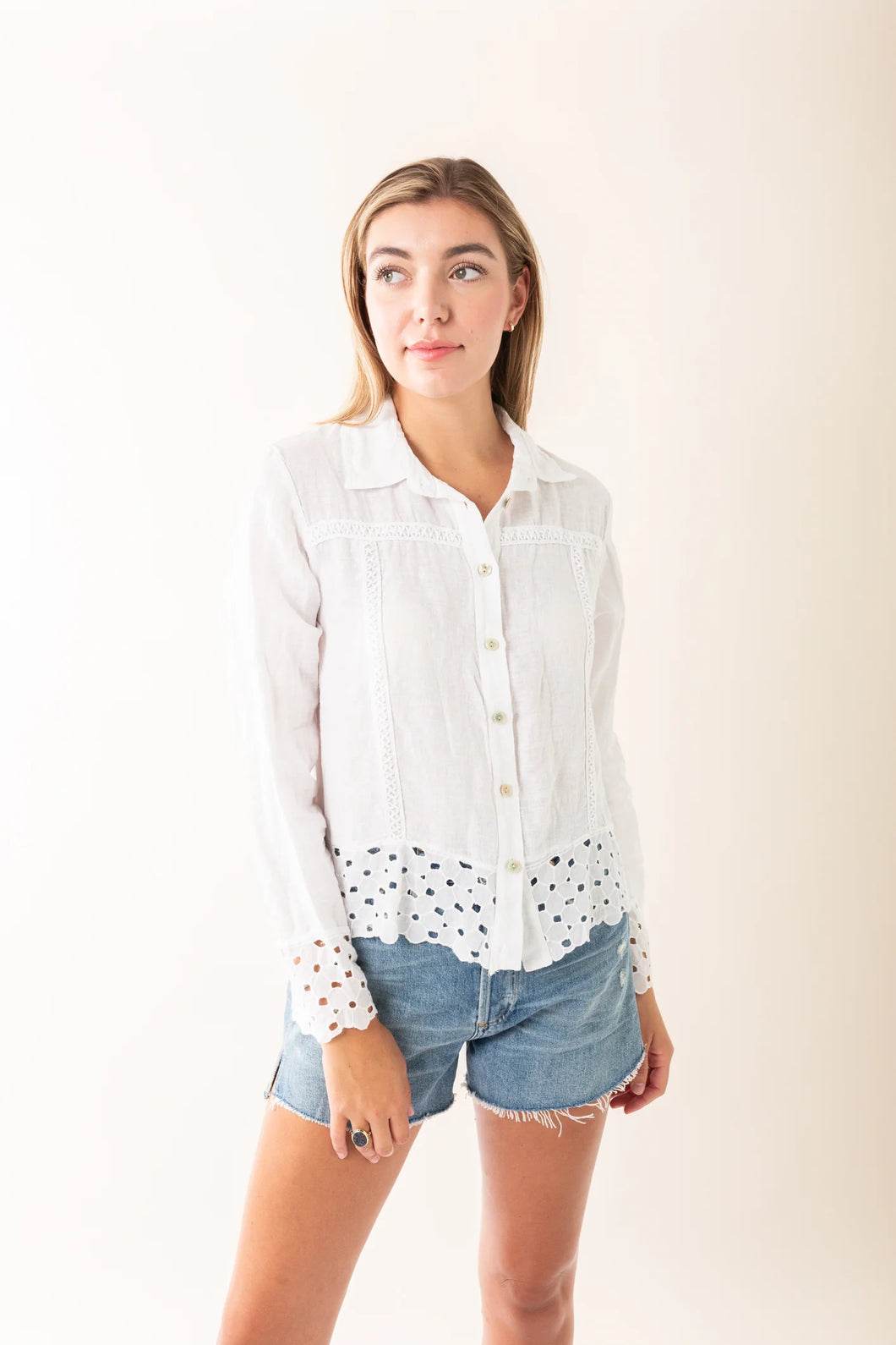 154110 LINEN BUTTON DOWN