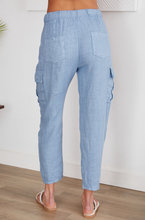 Load image into Gallery viewer, 21392 LINEN CARGO PANTS
