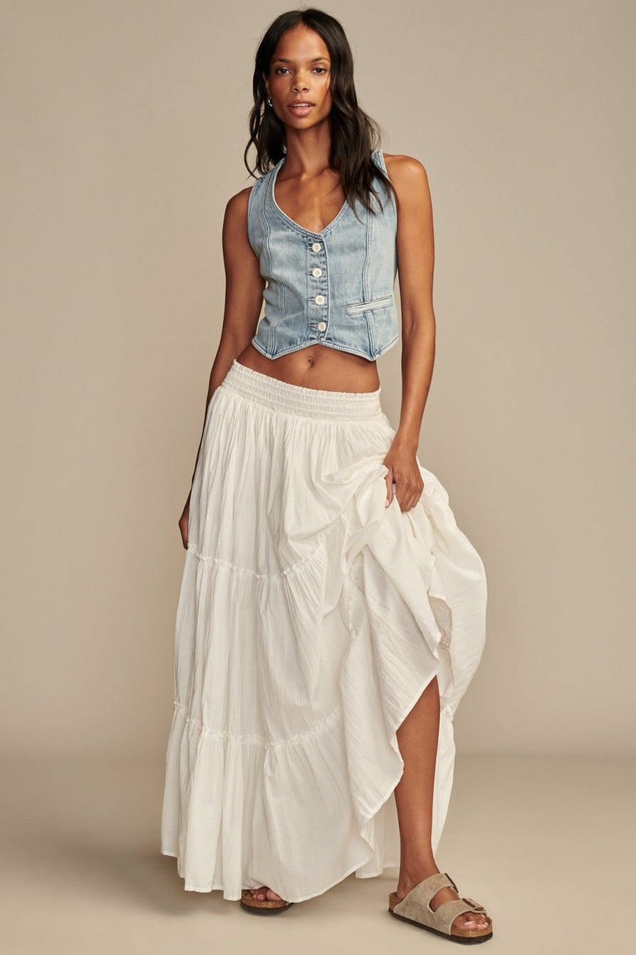 154125 TIERED MAXI SKIRT